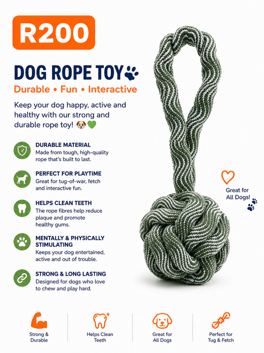 Heavy-Duty Dog Rope Tug Toy